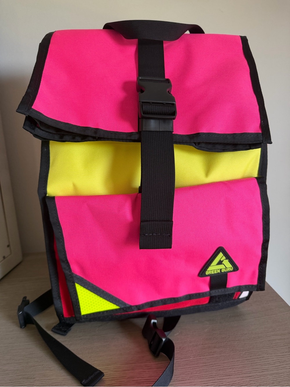 Green Guru Joyride Pink & Yellow Backpack